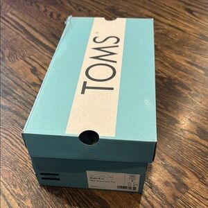 TOMS Blue Shoe Box